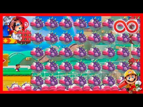 COMO PUEDO AVANZAR CON TODOS ESTOS ENEMIGOS?! ????‍???? - EXPERTO INFINITO [NO SKIP] | Super Mario Maker 2