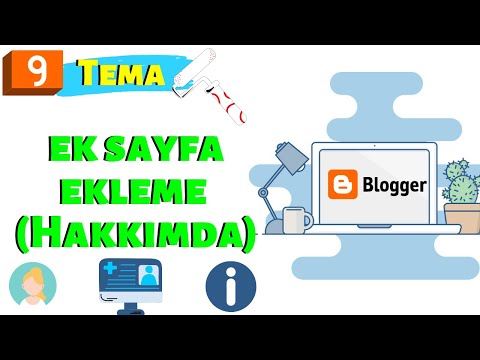 Bloğa Özel Sayfa Ekleme - Hakkımda Sayfası Ekledik - Blogger Dersleri #9 - Blogger Eğitim Seti 2020