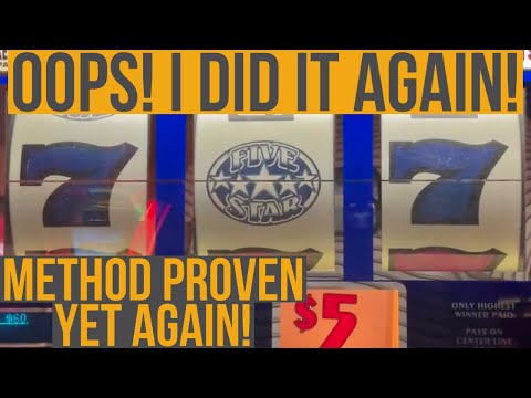 Method Tested Again And Another Win! Using Only Free Play & $100 To Win At The Casino!