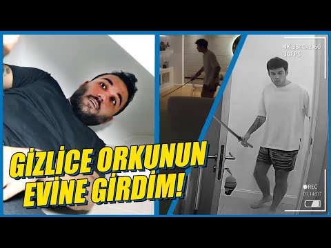 ORKUN IŞITMAK&apos;IN EVİNDE GİZLİCE KALIP KORKUTTUM! (KILIÇLA GELDİ)@orkunisitmak