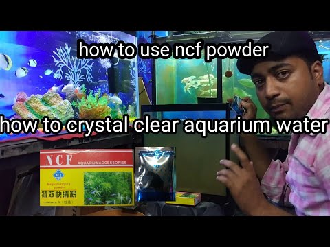 How to CRYSTAL CLEAR fish aquarium ncf powder use