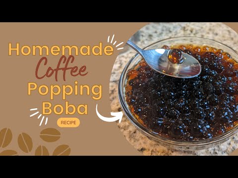 Thumbnail for Homemade Coffee Popping Boba! | DIY Boba Recipe