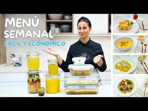 ???????? MENÚ SEMANAL Fácil y ECONÓMICO con Ingredientes Simples ¡Come Bien SIN GASTAR MUCHO!" ????????️