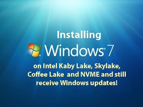 Thumbnail for Installing Windows 7 on Kaby Lake, Skylake, Coffee Lake and NVME - LIVE!