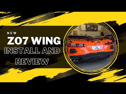 Z06/Z07 Wing Installed To My C8 Stingray! *C8 MODS*