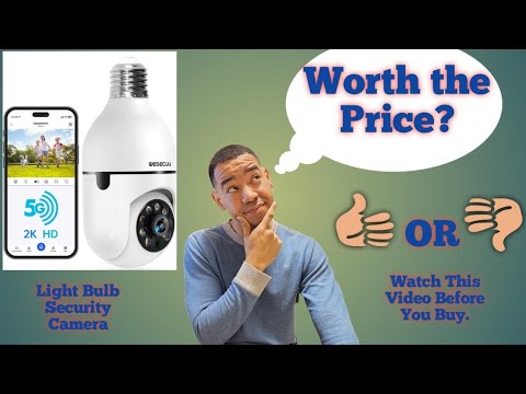 Thumbnail for Smart Home Security: Light Bulb Security Camera 2K Review | 5G & 2.4GHz WiFi |