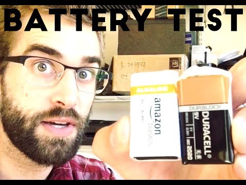 ★★★★★ Amazon Battery Test - AmazonBasics vs. Duracell 9 Volt Batteries Test & Review
