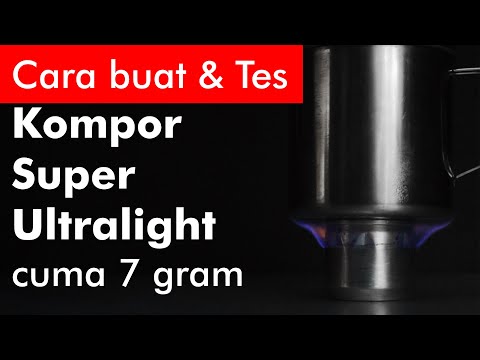 ???? Tutorial Cara Membuat Kompor Spirtus Kaleng Groove Stove Bekas Super Ultralight Jet Spiritus