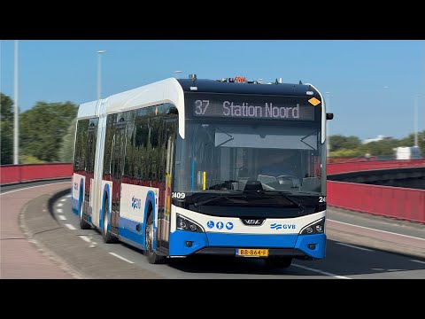 Elektrische VDL Citea New Gen bussen bij GVB Amsterdam (LF-122 &amp; LF-181) | Stadsbus