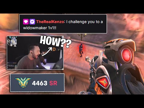 Thumbnail for I challenged Top 500 Streamers to a Widowmaker 1v1 in Overwatch 2 w/ reactions
