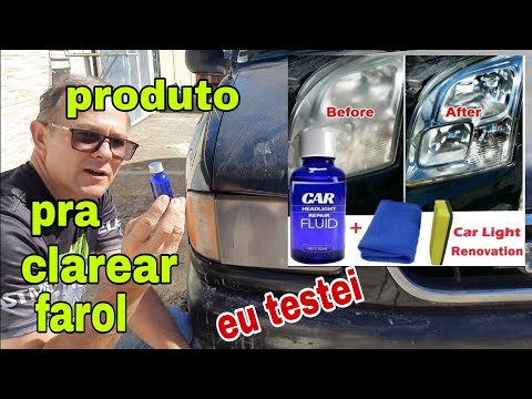 Produto que promete tirar o amarelado do farol. EU TESTEI!