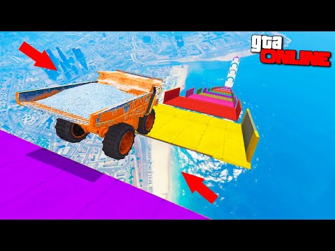 Thumbnail for ЭТО САМЫЙ ЭКСТРЕМАЛЬНЫЙ СПУСК ВО ВСЕМ МИРЕ ГТА 5! СПУСТИТЬСЯ ЗДЕСЬ НЕВОЗМОЖНО В GTA 5 ONLINE