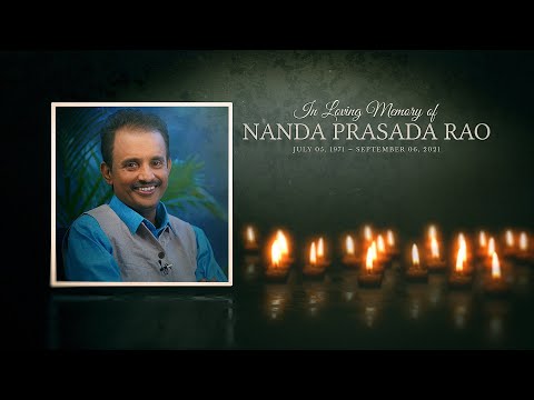 In Loving Memory of Nanda Prasada Rao | PMC English