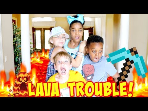 Thumbnail for THE FLOOR IS LAVA TROUBLE with Shasha and Shiloh Onyx Kids - SuperHero Kids