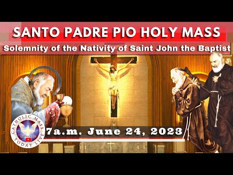 Catholic Mass Today Live at Santo Padre Pio National Shrine - Batangas. 23 Jun  2023.  7a.m.