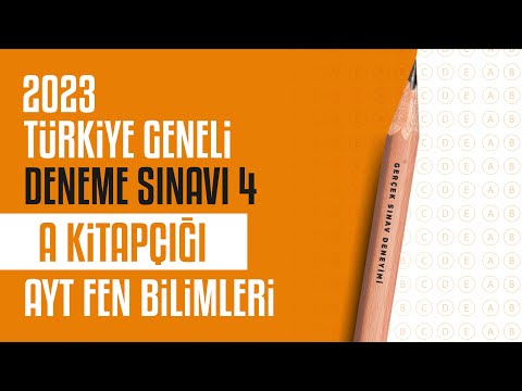 3D Türkiye Geneli Deneme Sınavı 4 - AYT - A Kitapçığı Fen Bilimleri Soru Çözümleri