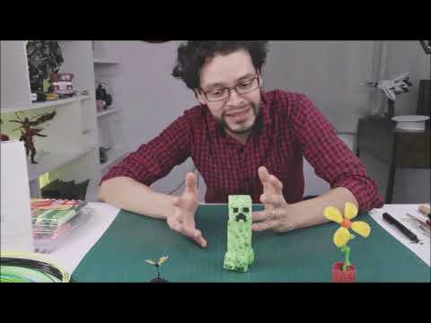 Hice un Creeper de MINECRAFT con un LÁPIZ 3D ¿Explotará? || DibujAme Un...
