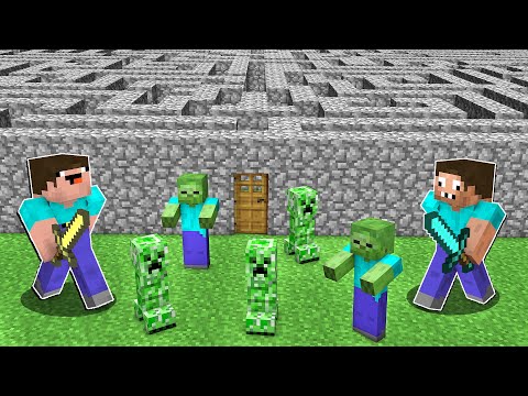 НУБ И ПРО ПРОХОДЯТ ЛАБИРИНТ С МОНСТРАМИ В МИРЕ ЖУКОВ МАЙНКРАФТ ! НУБИК И ТРОЛЛИНГ ЛОВУШКА MINECRAFT
