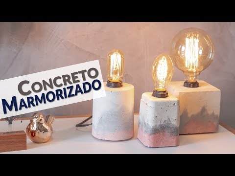 Thumbnail for COMO FAZER UMA LUMINÁRIA DE CONCRETO MARMORIZADO DEGRADÊ