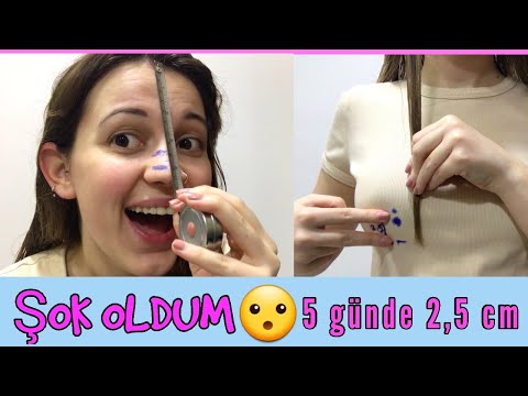 Saçlarım 5 Günde 2,5 Cm Uzadı / Gözlerime İnanamadım / Pirinç Suyu Challenge