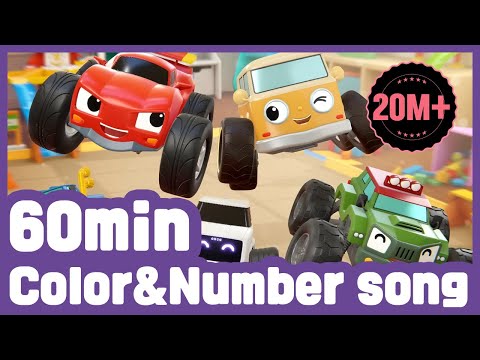 Thumbnail for Learn Colors and Numbers play | Compilation 1hour Kids Songs Educational for Kids Tomoncar World