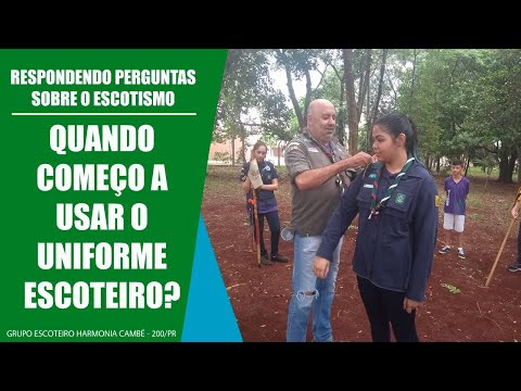 Thumbnail for Quando começo a usar o uniforme escoteiro?