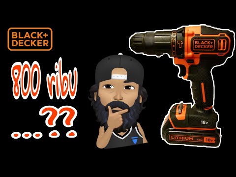 Thumbnail for BLACK DECKER BDCHD18K mesin bor baterai cordless 18V-Entry Level Tapi Ternyata Kualitas Premium