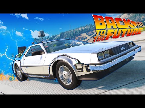 NEW Back to the Future Delorean is PERFECT for Police Chases in BeamNG Drive Mods!