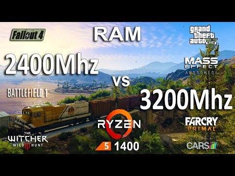 Thumbnail for 2400Mhz vs 3200Mhz RAM Test in 7 Games (Ryzen 1400)
