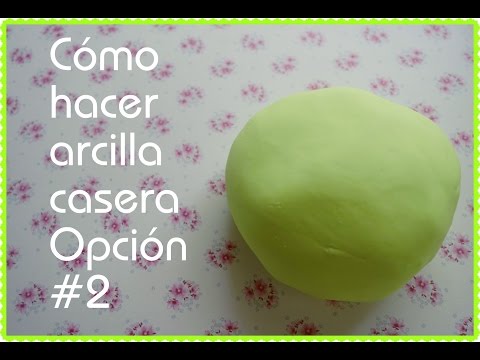 Cómo hacer arcilla casera opción #2 (Fácil de hacer, solo 2 ingredientes)