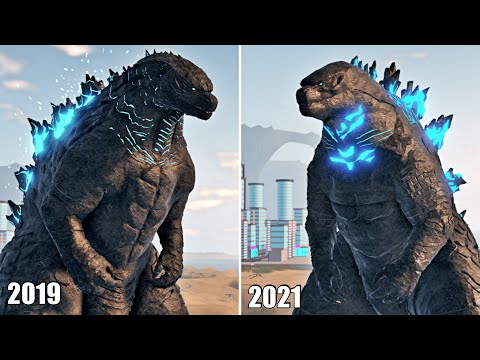 Thumbnail for Godzilla 2019 Vs Godzilla 2021 Model Comparison | Kaiju Universe 4K