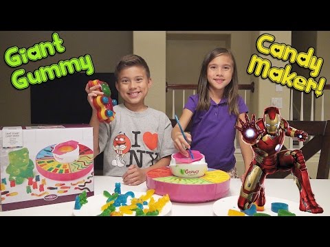 Thumbnail for GIANT GUMMY CANDY MAKER! with Marvel Super Hero Gummies! MESSY FAIL!
