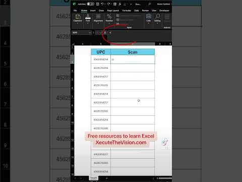 How to generate scannable barcodes in excel