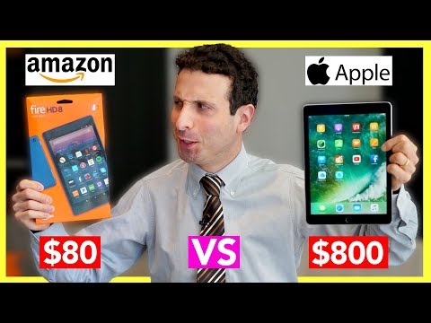 $80 Tablet vs $800 Tablet Review (Amazon Fire Tablet VS iPad Pro)