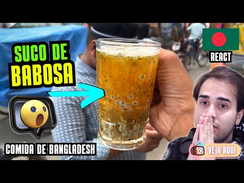 Aceita um SUCO DE BABOSA (ALOE VERA)? Reagindo a COMIDAS DE RUA DE BANGLADESH | Veja Aqui Reacts