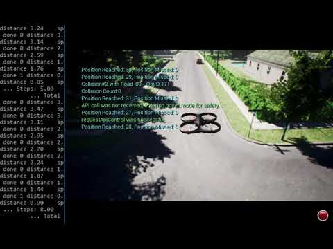 airsim reinforcement learning Deep Q Learning (DQN) baseline - Fly 23 minutes