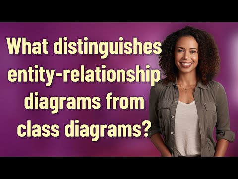 What distinguishes entity-relationship diagrams from class diagrams?