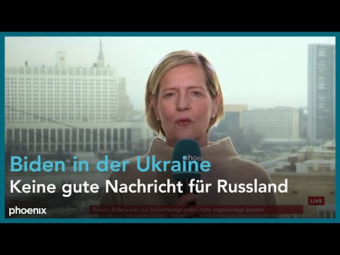 Thumbnail for Ina Ruck und Vassili Golod zum Überraschungsbesuch von Joe Biden bei Wolodymyr Selenskyj am 20.02.23