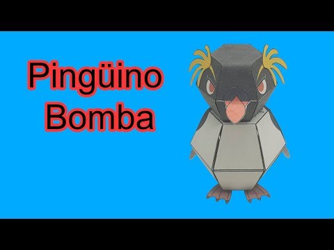 Cómo Hacer Pingüino Bomba, Origami Pop-up, de Nakamura Pinguim Explosivo! Sagaz Perenne