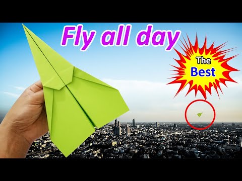 Thumbnail for How to fold a paper airplane to fly forever and not fall all day