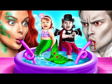 Gerçek Hayatta Küçük Deniz Kızı Dönüşümü! Nasıl Vampir Olunur?