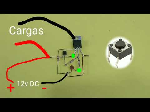 How to make a single on and off button | On-off touch switch (push button)