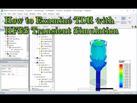 Thumbnail for How to Examine TDR of coaxial cable with HFSS Transient Simulation