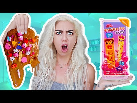 $100+ NUM NOM SNACKABLES SLIME DIPPERS SLIME SMOOTHIE! GIANT STOREBOUGHT SECNETED SLIME SMOOTHIE