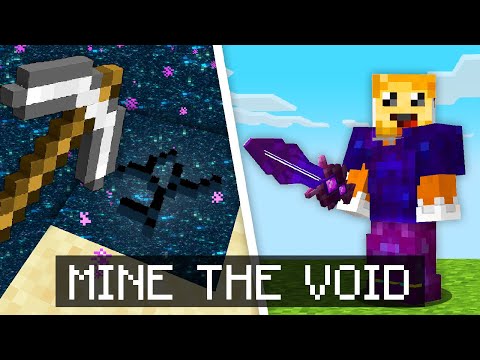 Thumbnail for Minecraft but you can MINE THE VOID