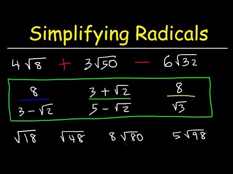 Thumbnail for How To Simplify Radicals