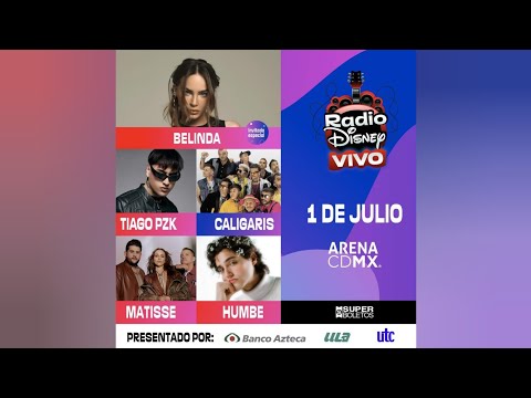 RADIO DISNEY VIVO 2023 (Intro, Belinda,  Humbe)