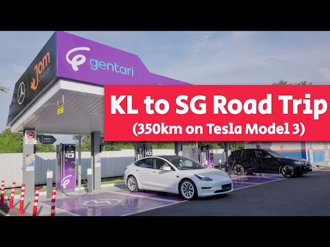 Thumbnail for Tesla Road Trip: KL to Singapore (350km on Model 3 SR+ with Standard Acceleration)