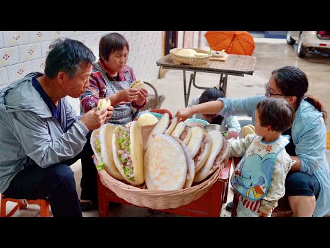 陕西特色美食-肉夹馍，在家这样做，肉嫩饼香【Shaanxi cuisine - Roujiamo, made at home, tender meat cakes are also fragrant】