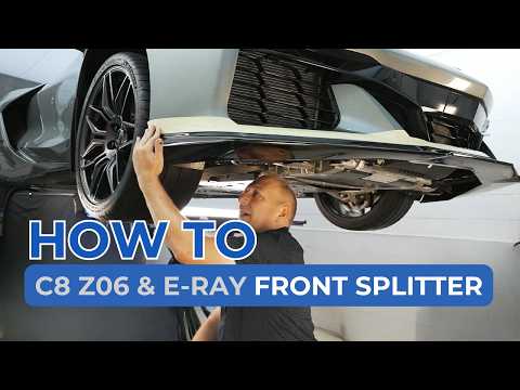 C8 Corvette 2023+ Z06 & E-Ray Front Splitter | Installation Guide | ACS Composite | 50-4-158